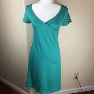 PrAna Ardor Teal V-Neck Wrap Dress